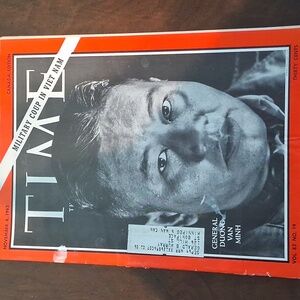 1963 TIME Magazine  - Military Coup In Vietnam General Duong Van Minh